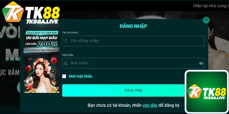 Đăng nhập tk88 đơn giản nhanh chóng