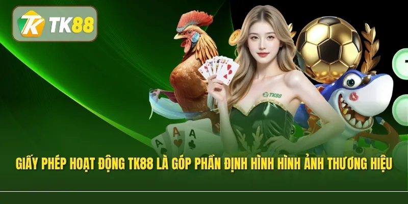 Giấy phép hoạt động TK88 là góp phần định hình hình ảnh thương hiệu