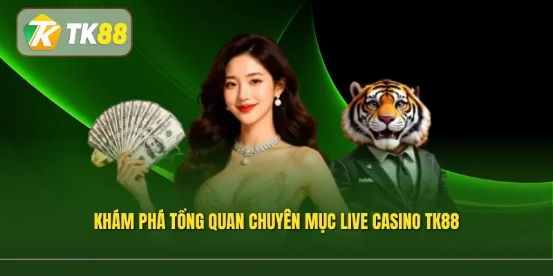 Khám phá tổng quan chuyên mục Live Casino TK88