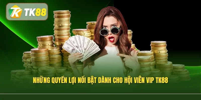 Những quyền lợi nổi bật dành cho hội viên VIP TK88